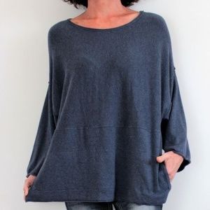 Pure J.Jill Kimono  Cashmere Cotton Blend Sweater